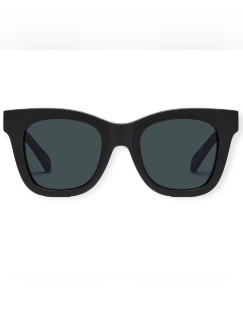 QUAY After Hours Sunglasses Matte Black Frame Smoke Lens Square NWT